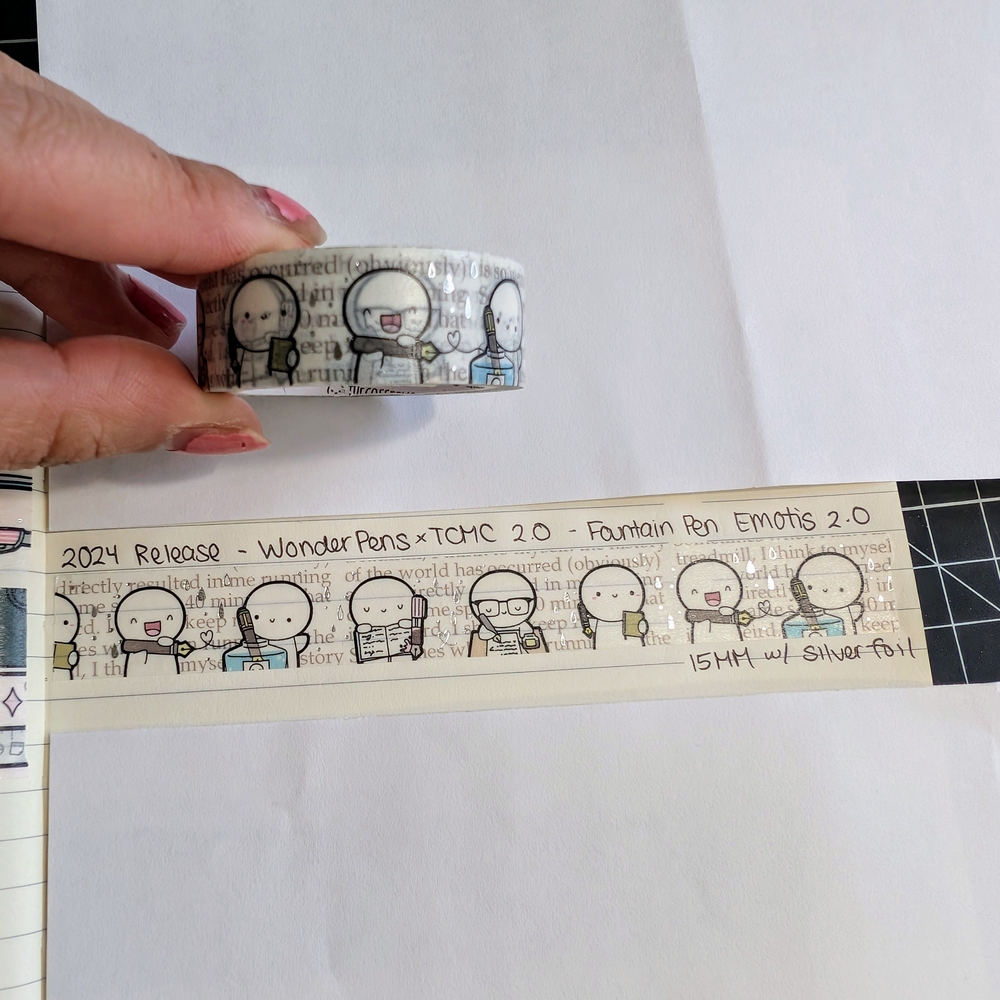 WonderPensxTCMC 2.0 - Fountain Pen Emotis Washi Tape Sample